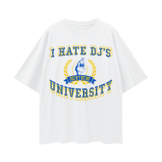 I HATE DJ'S UNIVERSITY - UCLA Loose-Fit Unisex Cotton Tee