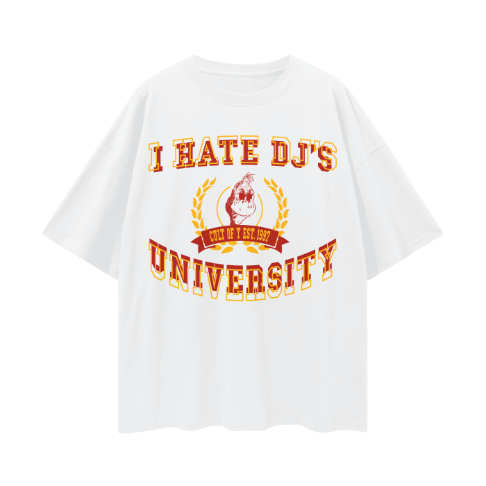 I HATE DJ'S UNIVERSITY ASU/USC College Tee - Unisex, Loose Fit, 100% Cotton